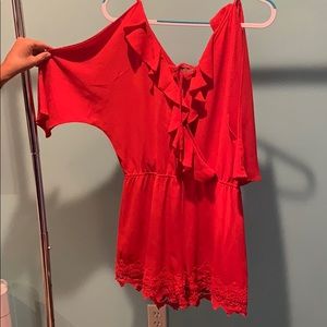 Red romper
